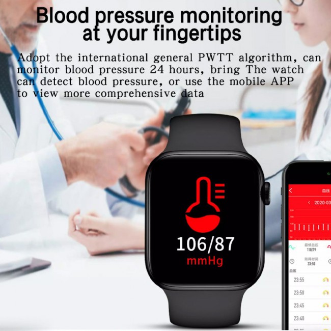 2021 HW22 Smart Watch Fitness Tracker Heart Rate Monitor – Black