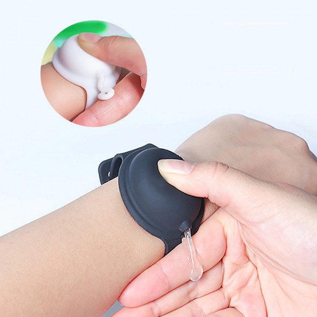 Hand Sanitizer Dispenser Wristband - White