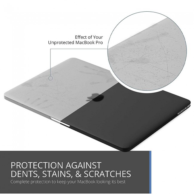 Hard Cover for MacBook Pro Retina 15.4 inches A1707 A1990 - Black