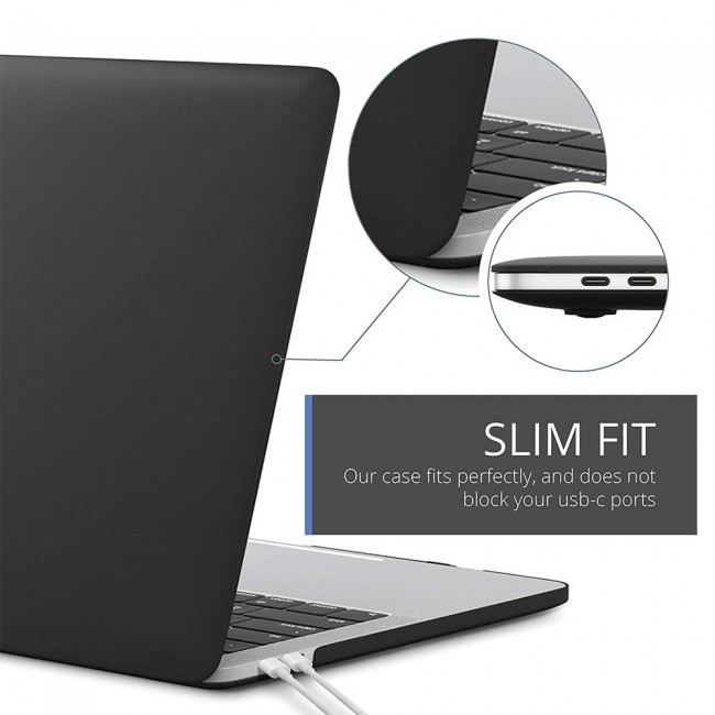 Hard Cover for MacBook Pro Retina 15.4 inches A1707 A1990 - Black