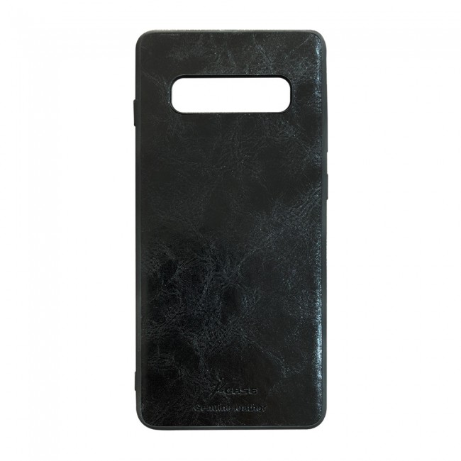J Case Leather Back Case Cover for Samsung Galaxy S10  ( Black , Blue , Red , Grey )