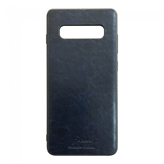 J Case Leather Back Case Cover for Samsung Galaxy S10  ( Black , Blue , Red , Grey )
