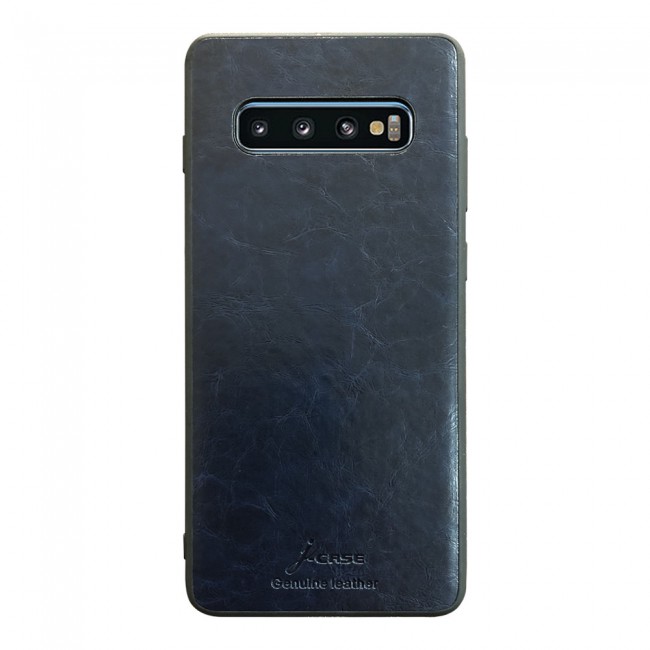 J Case Leather Back Case Cover for Samsung Galaxy S10  ( Black , Blue , Red , Grey )
