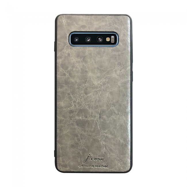 J Case Leather Back Case Cover for Samsung Galaxy S10  ( Black , Blue , Red , Grey )