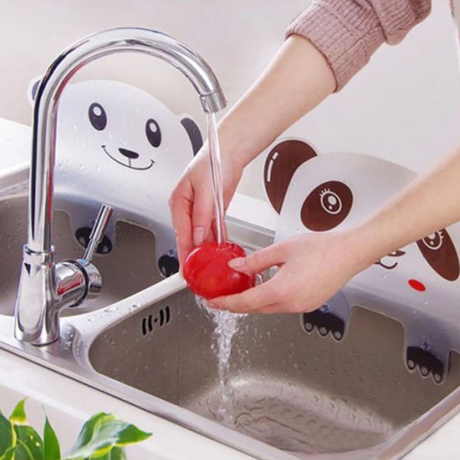 Kitchen Sink Water Splash Guard Panda Design 2