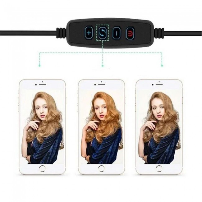 LC-330 LED Selfie Ring Fill Light with Phone Holder