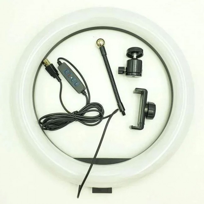 LC-330 LED Selfie Ring Fill Light with Phone Holder