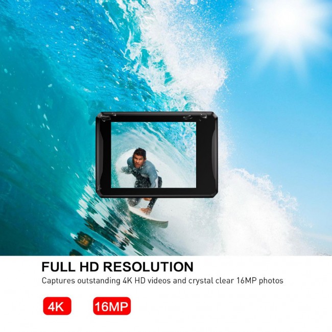 M1 UHD 4K Action Camera WiFi Waterproof DV Camcorder 16MP 170 Degree Wide Angle Sports Recorder with Full Accessories Kits