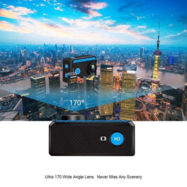 M1 UHD 4K Action Camera WiFi Waterproof DV Camcorder 16MP 170 Degree Wide Angle Sports Recorder with Full Accessories Kits