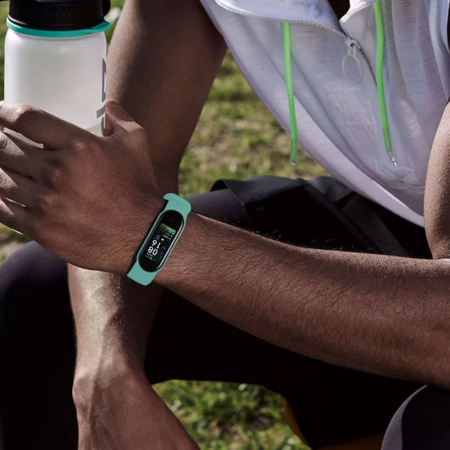 2021 M6 Smart Watch with Fitness Tracker and Sleep Monitoring - Light Blue