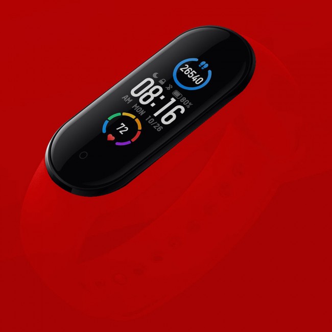 2021 M6 Smart Watch with Fitness Tracker and Sleep Monitoring - Red
