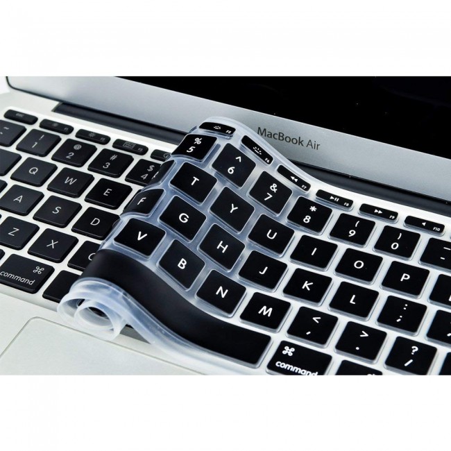 2Pack MacBook Air 13-inch A1396 A1466 A1369 Protective Hard Case with Premium Keyboard Cover - Black