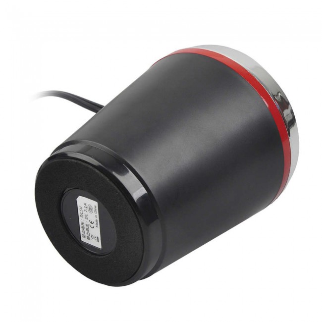 A23 Car Multi-Functional Dual-USB Cigarette Lighter - Black