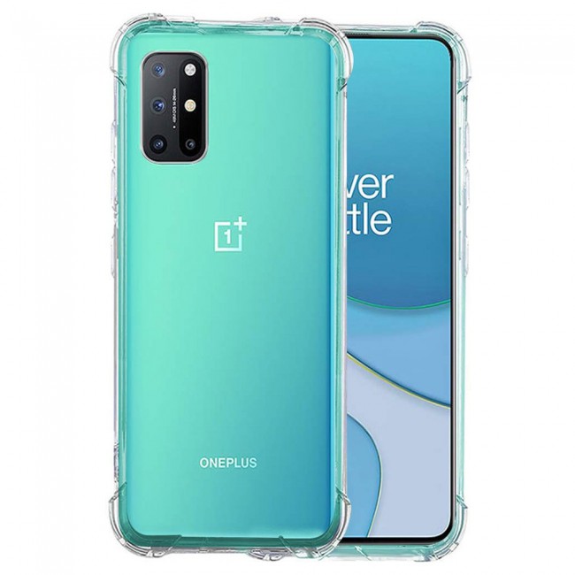 Oneplus 8T Soft Clear TPU Case Cover Gorilla with 3D Tempered Screen Protector