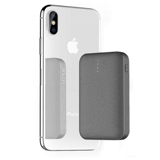 Margoun P51 Mini Powerbank 10000mAh for iphone, Android Phones, Smart Watches in Grey