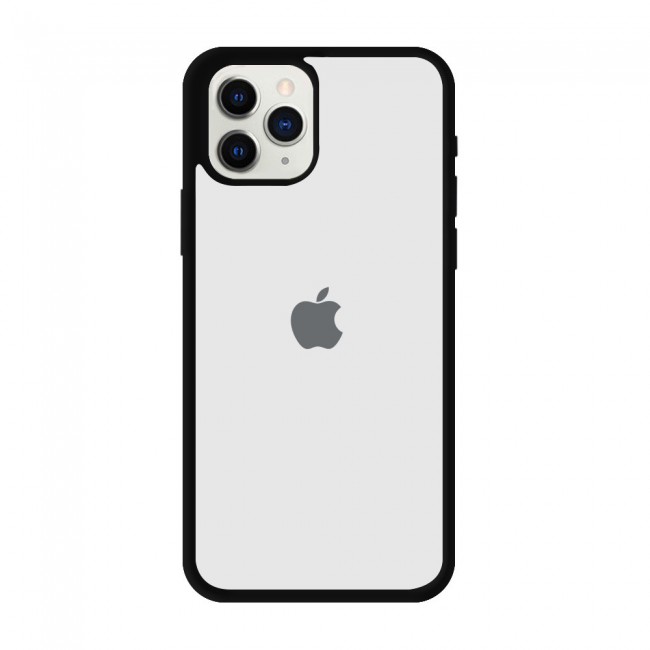 Q Series Magic Mask Clear Case with Black Frame TPU for iPhone 12 Pro