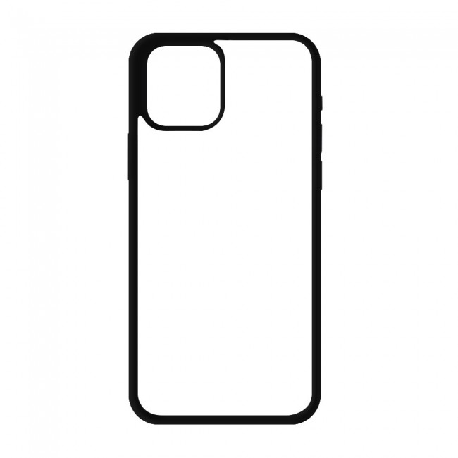 Q Series Magic Mask Clear Case with Black Frame TPU for iPhone 12 Pro