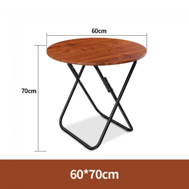Round Foldable Wooden Table 60cm x71cm - Brown