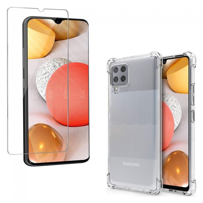 Samsung Galaxy A12 5G Gorilla Cover with Tempered Screen Protector - Clear