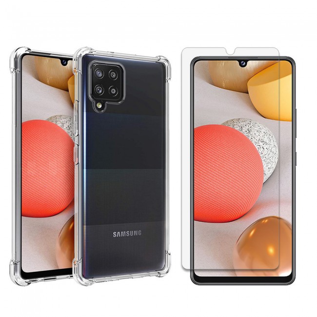 Samsung Galaxy A12 5G Gorilla Cover with Tempered Screen Protector - Clear