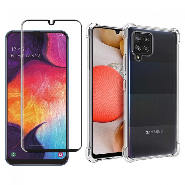 Samsung Galaxy A12 5G - Clear Gorilla Cover with 3D Tempered Screen Protector