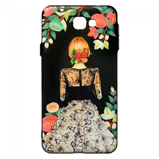 Samsung Galaxy J5 Prime Case Cover Girl Print-Flower