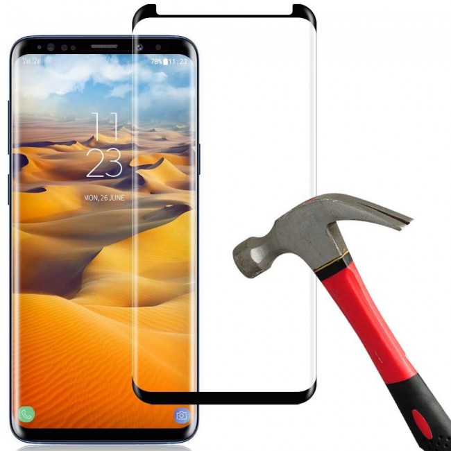 Samsung Galaxy S8 2Pack 3D Tempered Curved Glass Screen Protector - Black Edge