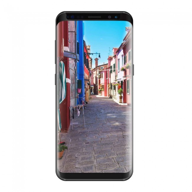 Samsung Galaxy S8 2Pack 3D Tempered Curved Glass Screen Protector - Black Edge
