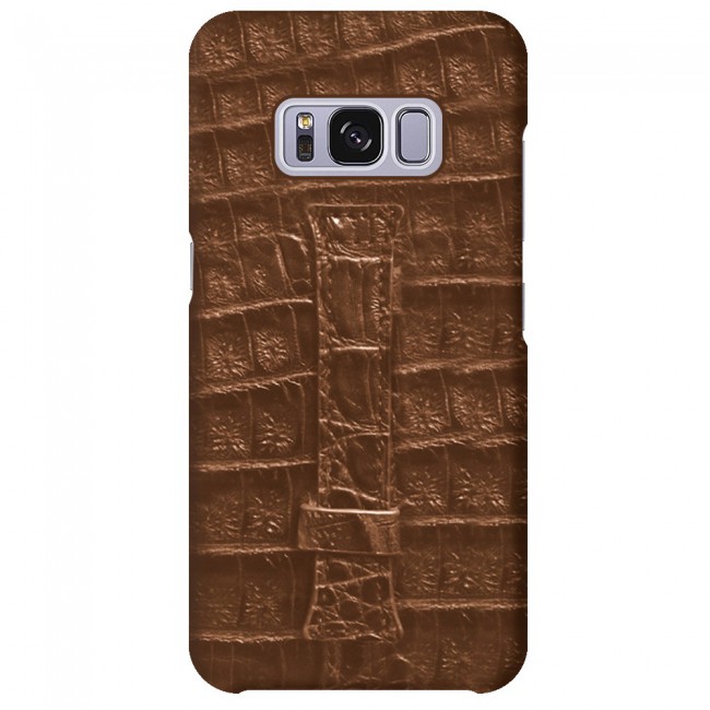 Samsung Galaxy S8 Leather Case Cover - Brown