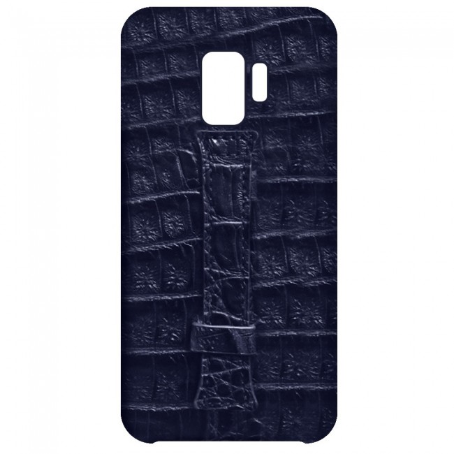 Samsung Galaxy S9 Leather Case Cover - Blue