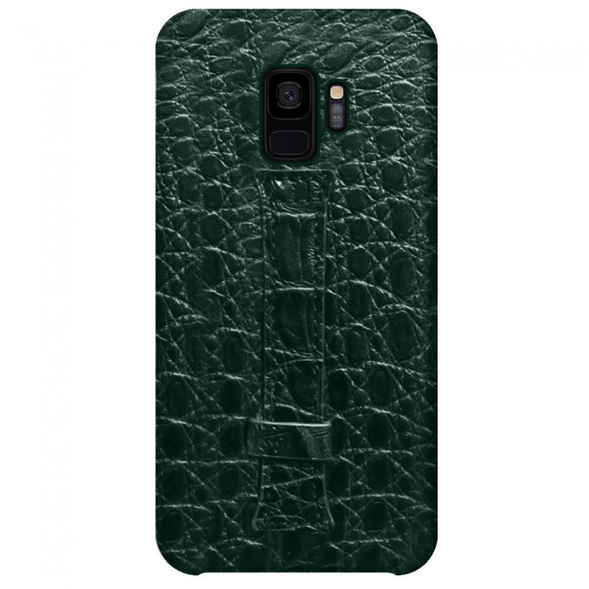 Samsung Galaxy S9 Leather Case Cover - Green
