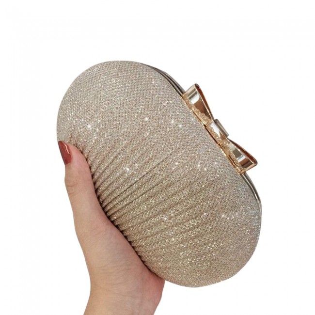 Shinny Bling Beaded Diamonds Evenings Clutch Formal Party Bag for Women Gold GSMprice
