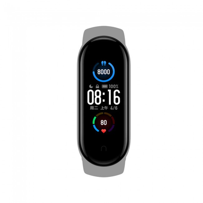 Xiaomi Mi Band 5 and Mi Band 6 Replacement Silicone Band - Grey