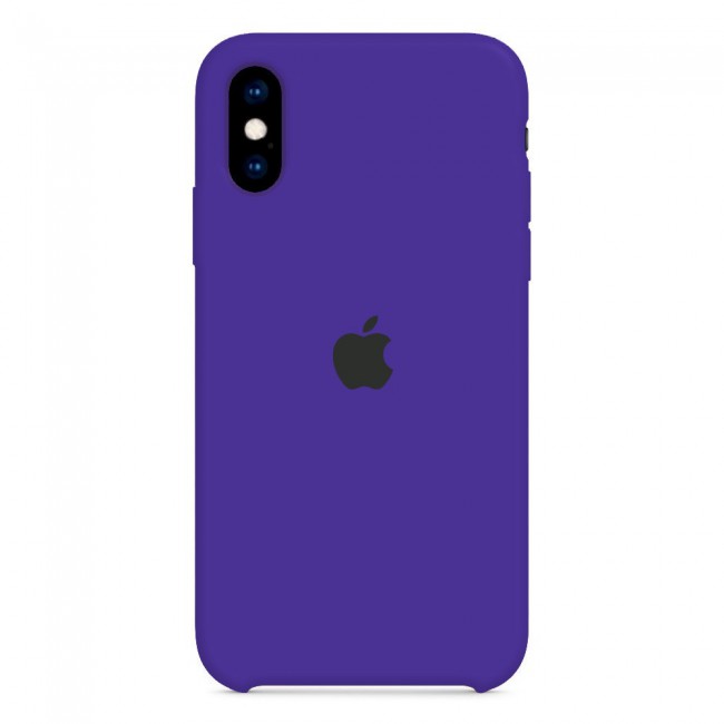 Apple iPhone XS Max Silicone Case Cover - Purple