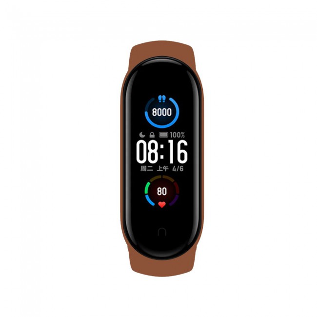 Xiaomi Mi Band 5 and Mi Band 6 Replacement Silicone Band - Brown