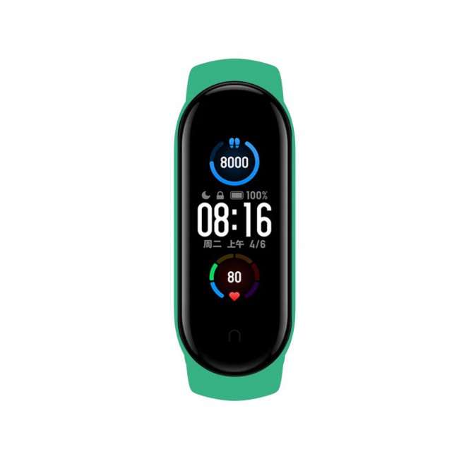 Xiaomi Mi Band 5 and Mi Band 6 Replacement Silicone Band - Green