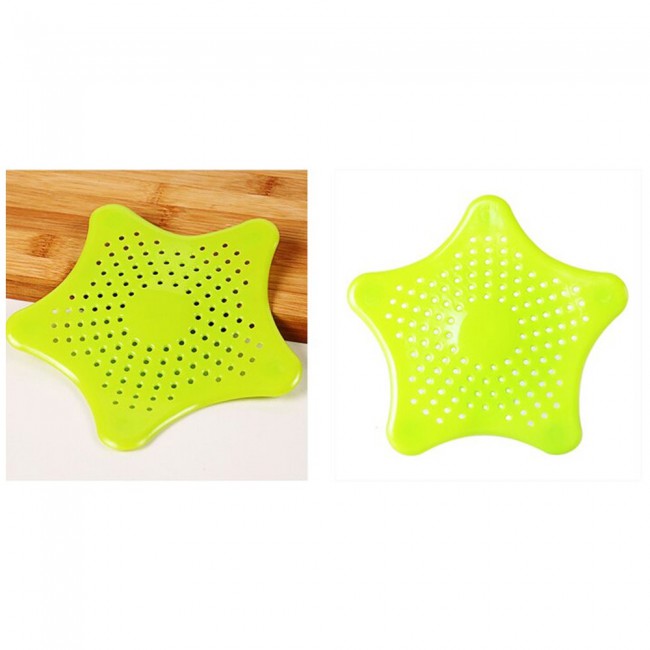 Silicone Star Sink Drain Filter Cover by Margoun - Green