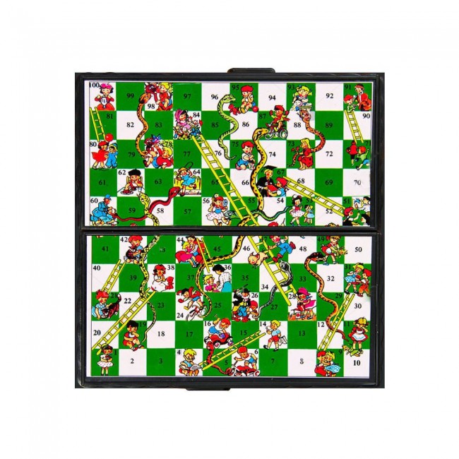 2Pack Snake and Ladders Board Game and  Ludo Board Game for Kids and Adults
