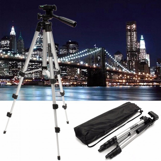 TeFeng TF-3110 40.2 Inch Portable Mobile Phone Tripod with Three-Dimensional Head and Quick Release Plate and Carrying Bag