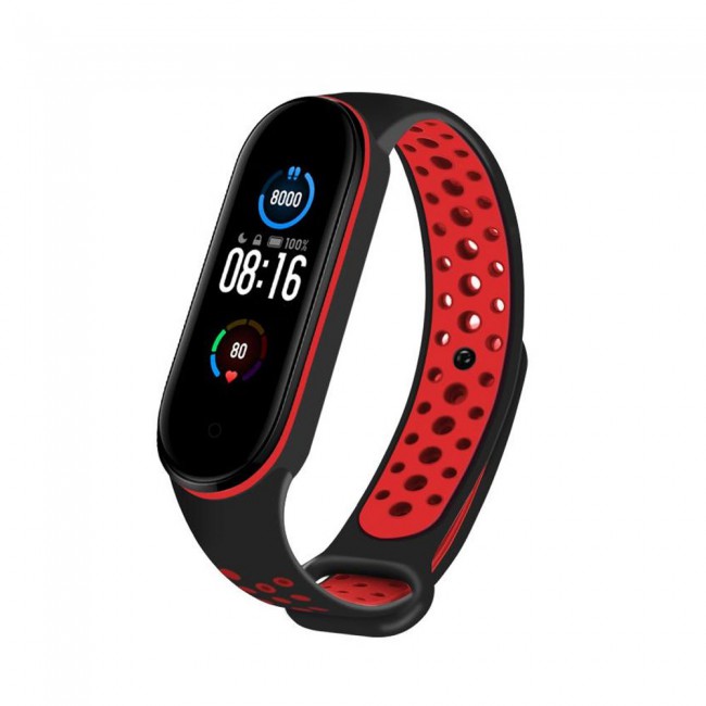 Xiaomi Mi Band 5 Mi Band 6 Replacement Band Nike Design Black