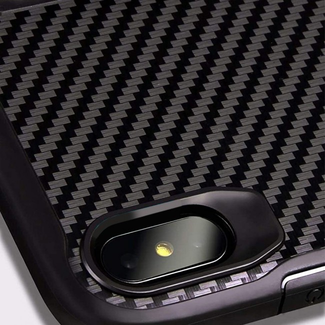 Yesido Carbon Fiber Case Cover for Apple iPhone XS Max - Black