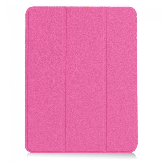 iPad 10.2 7th Generation and 8th Generation Smart Folio Leather Case Trifold Stand Cover - Peach