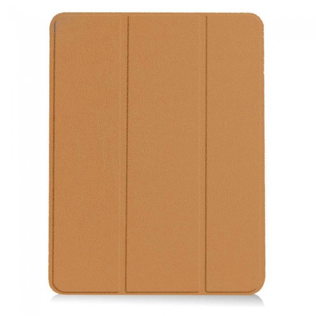 iPad Pro 12.9 4th Gen 2020 Smart Folio Case Trifold Stand Cover - Brown