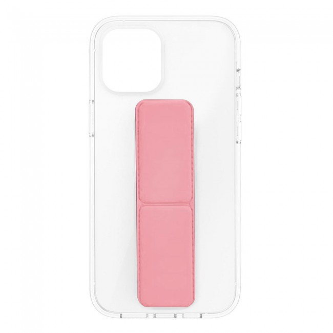 iPhone 12 Pro TPU Case Cover with Foldable Handgrip Kickstand by Margoun – Pink