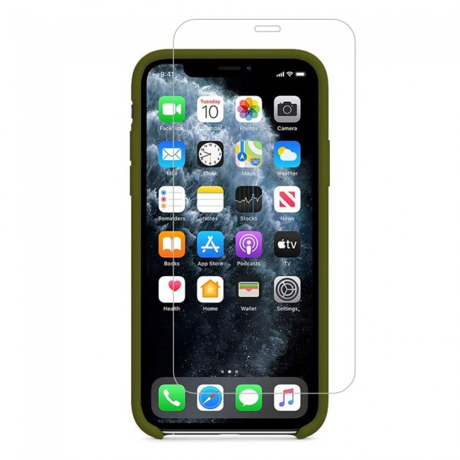 Margoun 2Pack Apple iPhone 12 Pro Max Silicone Case Cover and Clear Screen Protector - Cedar Green