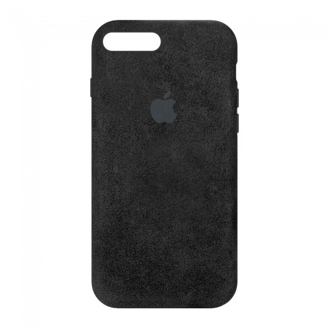 Apple iPhone 7 Plus and 8 Plus Protective Alcantara Case Cover - Black