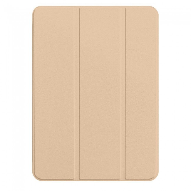 iPad 10.2 7th Generation and 8th Generation Smart Folio Leather Case Trifold Stand Cover - Gold