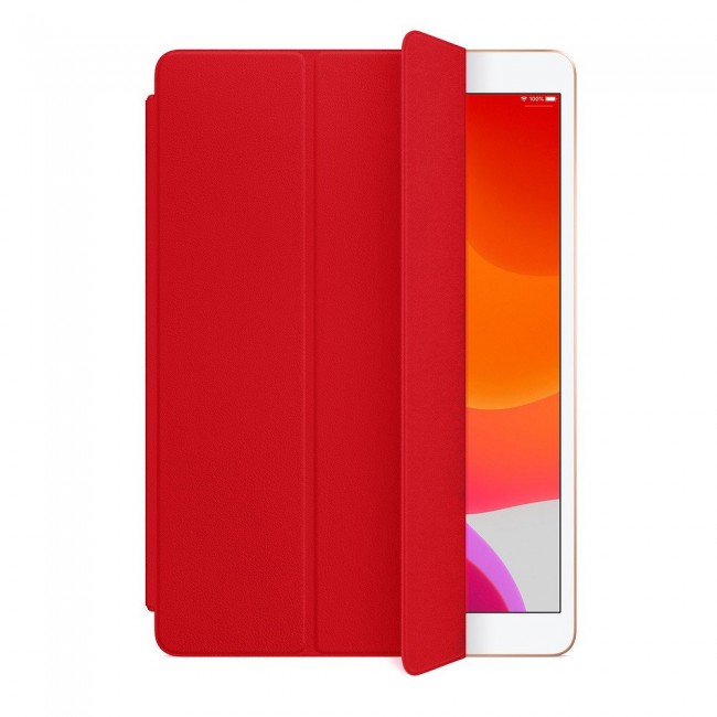ipad Mini 4 and Mini 5 Smart Leather Folio Case Trifold Stand Cover - Red