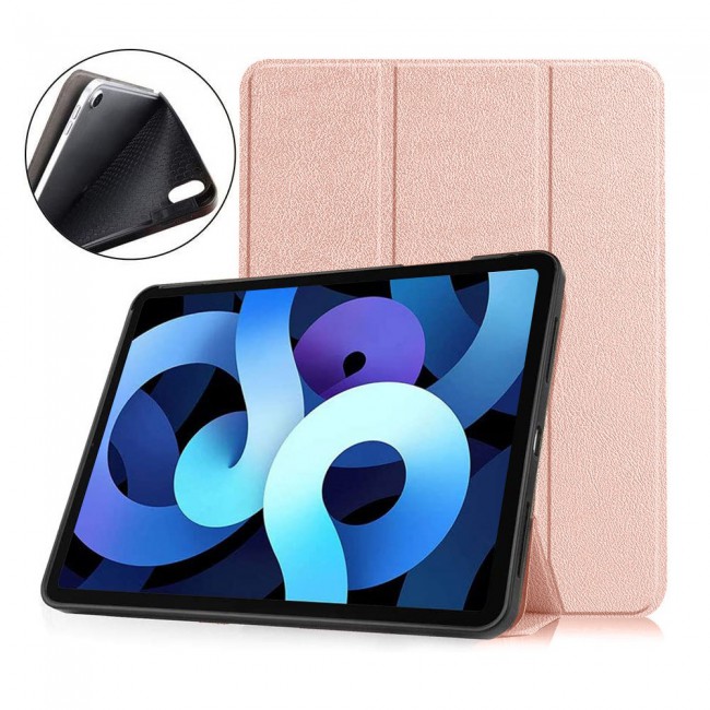 iPad Pro 11 inch 2021 2020 2018 Smart Folio Case Trifold Stand Cover - Rose Gold