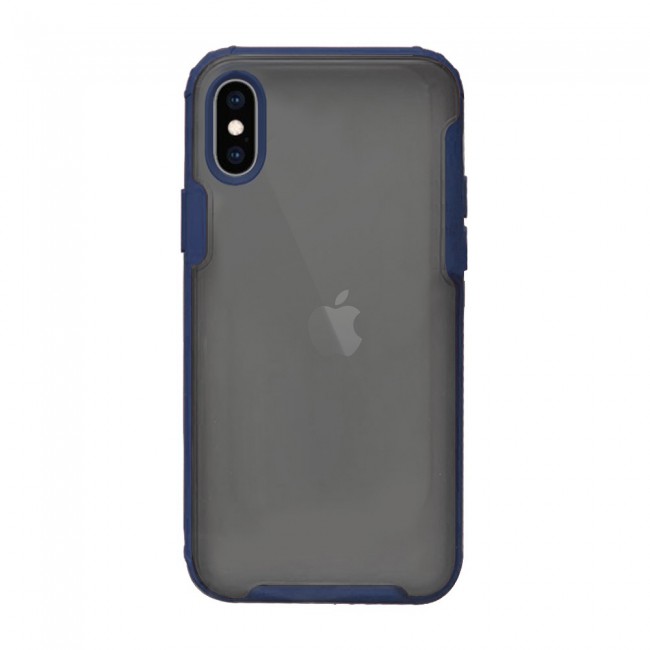 iphone XS Max Case Cover Mocome Translucent TPU - Black,Red,Blue,Green